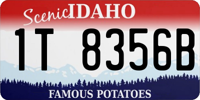 ID license plate 1T8356B