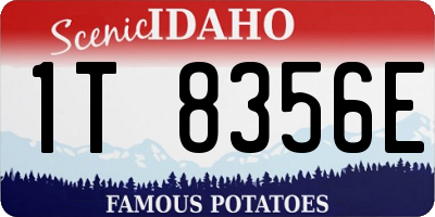 ID license plate 1T8356E