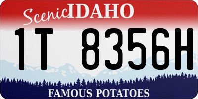 ID license plate 1T8356H