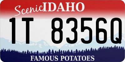 ID license plate 1T8356Q