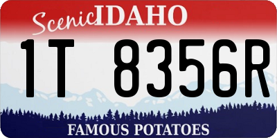 ID license plate 1T8356R