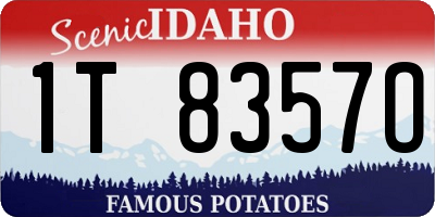 ID license plate 1T8357O