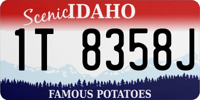 ID license plate 1T8358J