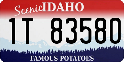 ID license plate 1T8358O