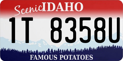ID license plate 1T8358U