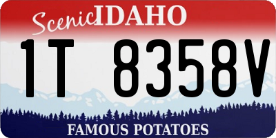 ID license plate 1T8358V