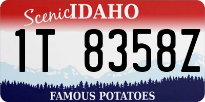 ID license plate 1T8358Z