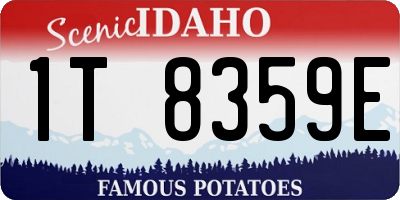 ID license plate 1T8359E