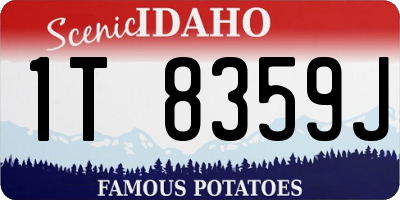 ID license plate 1T8359J