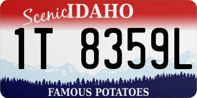 ID license plate 1T8359L