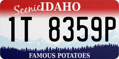 ID license plate 1T8359P