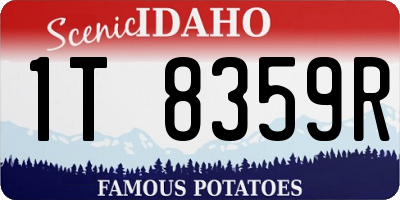 ID license plate 1T8359R