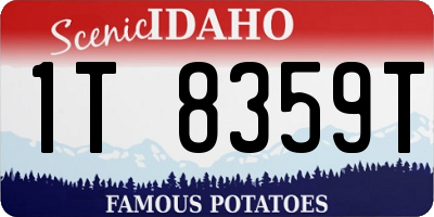 ID license plate 1T8359T