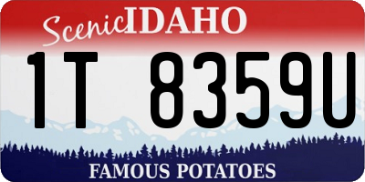 ID license plate 1T8359U