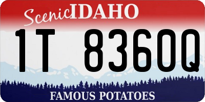 ID license plate 1T8360Q