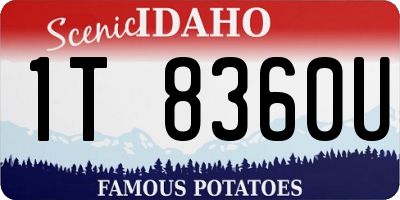 ID license plate 1T8360U