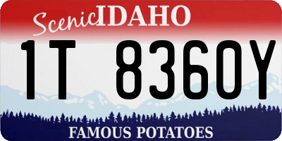 ID license plate 1T8360Y