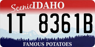 ID license plate 1T8361B