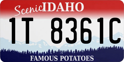 ID license plate 1T8361C