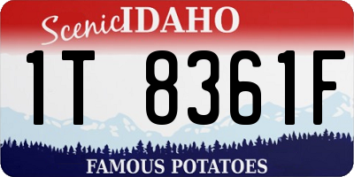ID license plate 1T8361F