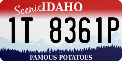 ID license plate 1T8361P