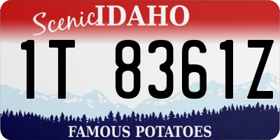 ID license plate 1T8361Z