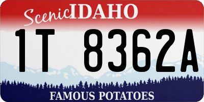 ID license plate 1T8362A