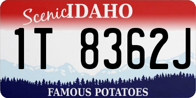 ID license plate 1T8362J