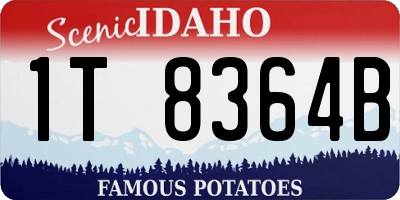 ID license plate 1T8364B