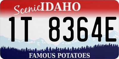 ID license plate 1T8364E