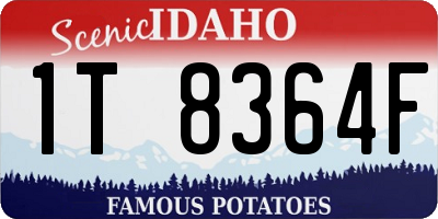 ID license plate 1T8364F