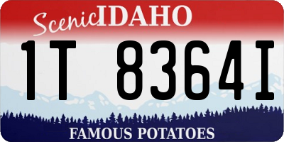 ID license plate 1T8364I