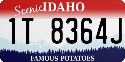 ID license plate 1T8364J