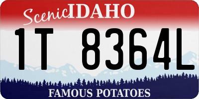ID license plate 1T8364L