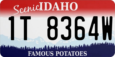 ID license plate 1T8364W