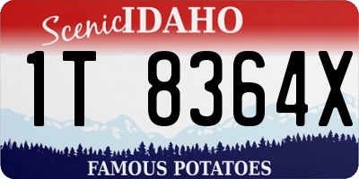 ID license plate 1T8364X