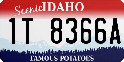ID license plate 1T8366A