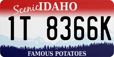 ID license plate 1T8366K