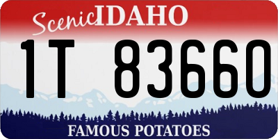 ID license plate 1T8366O