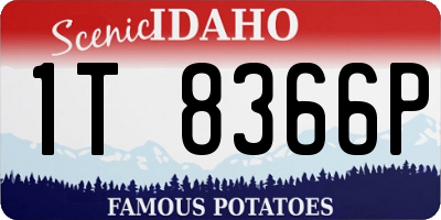 ID license plate 1T8366P