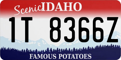 ID license plate 1T8366Z