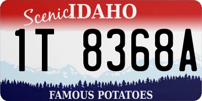 ID license plate 1T8368A
