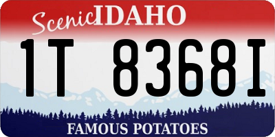 ID license plate 1T8368I
