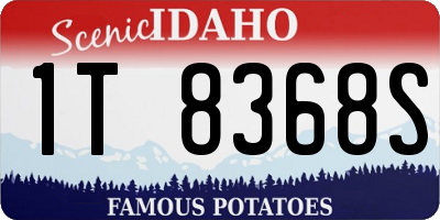 ID license plate 1T8368S