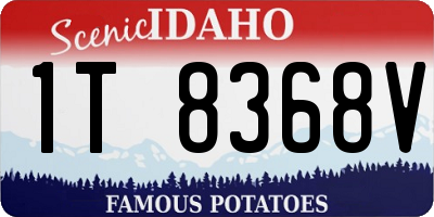 ID license plate 1T8368V