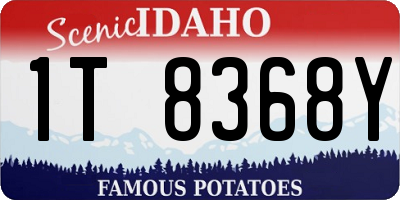 ID license plate 1T8368Y