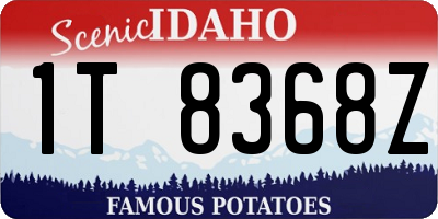 ID license plate 1T8368Z