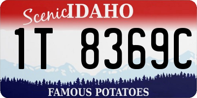 ID license plate 1T8369C