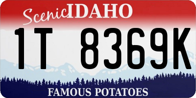 ID license plate 1T8369K