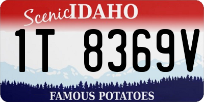 ID license plate 1T8369V